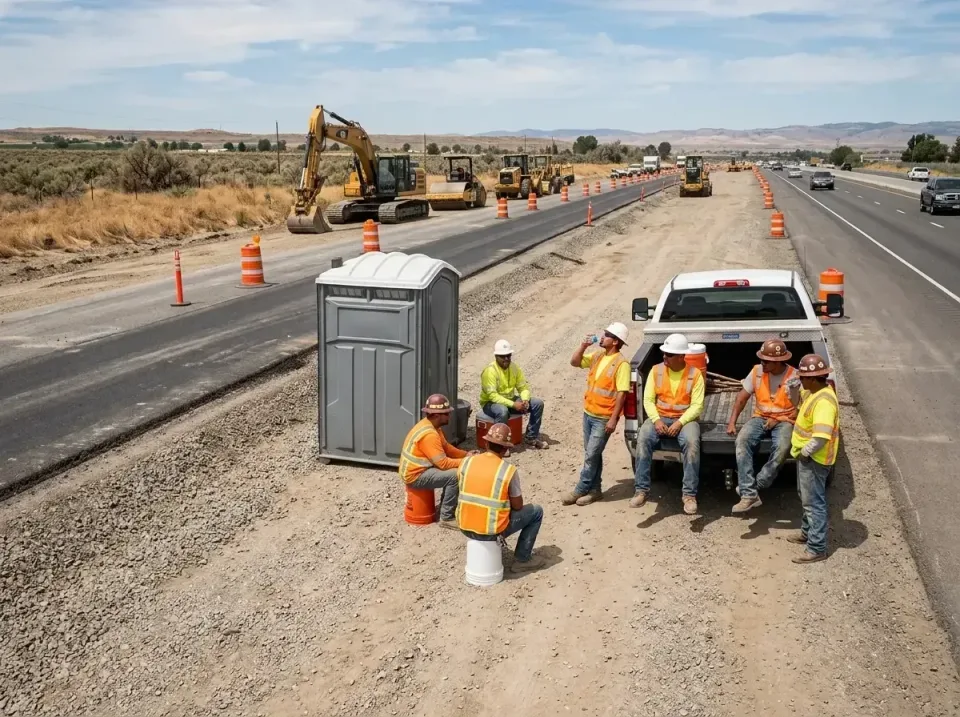 highway-road-construction-crew-007 — frequently asked questions, Porta Potty and Restroom Rentals in Laramie, WY